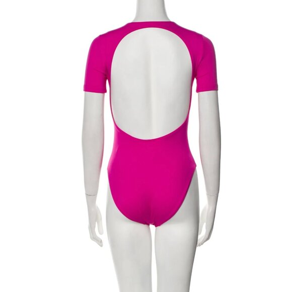 NWT Balenciaga Fuchsia swim one piece size Medium Los Angeles sign ( NOT PARIS) - Picture 2 of 6